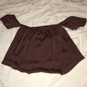 Brown flowy crop top size extra small from American eagle NEVER WORN.
